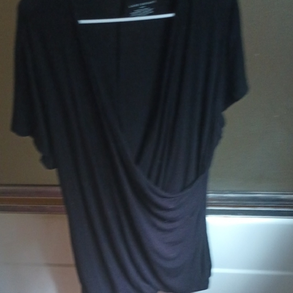 Elegant Black Drape Top